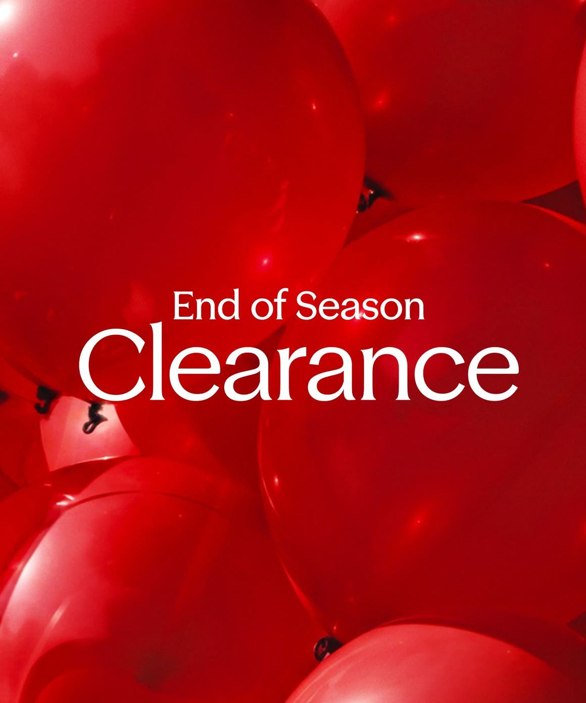 End-of-season clearance.