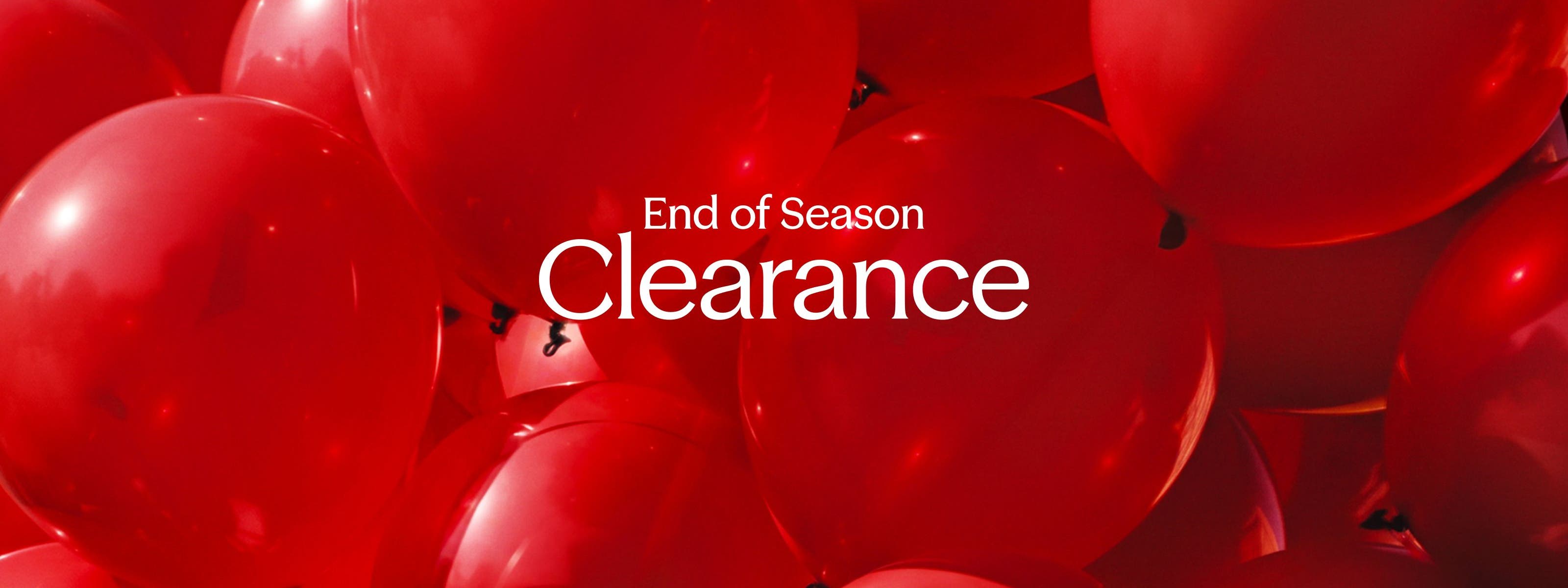 End-of-season clearance.