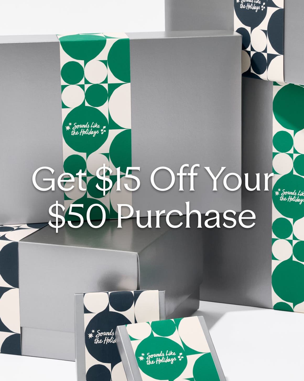 Get $15 off your $50 purchase.