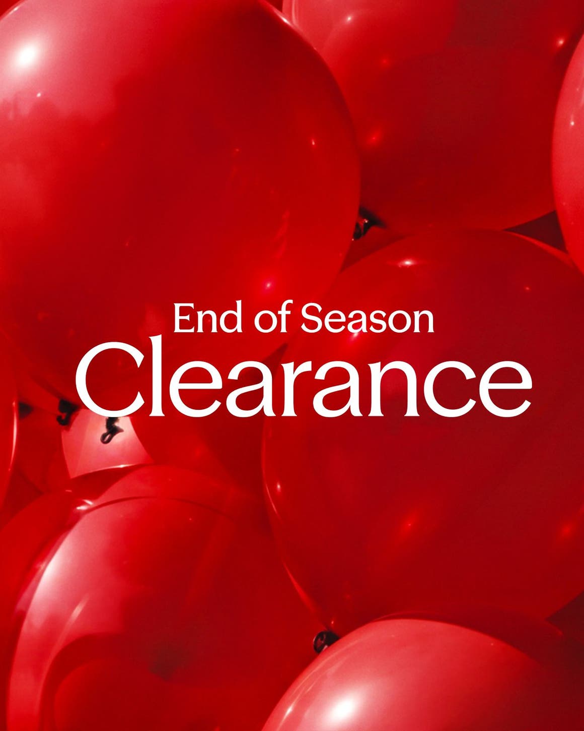 End-of-season clearance.