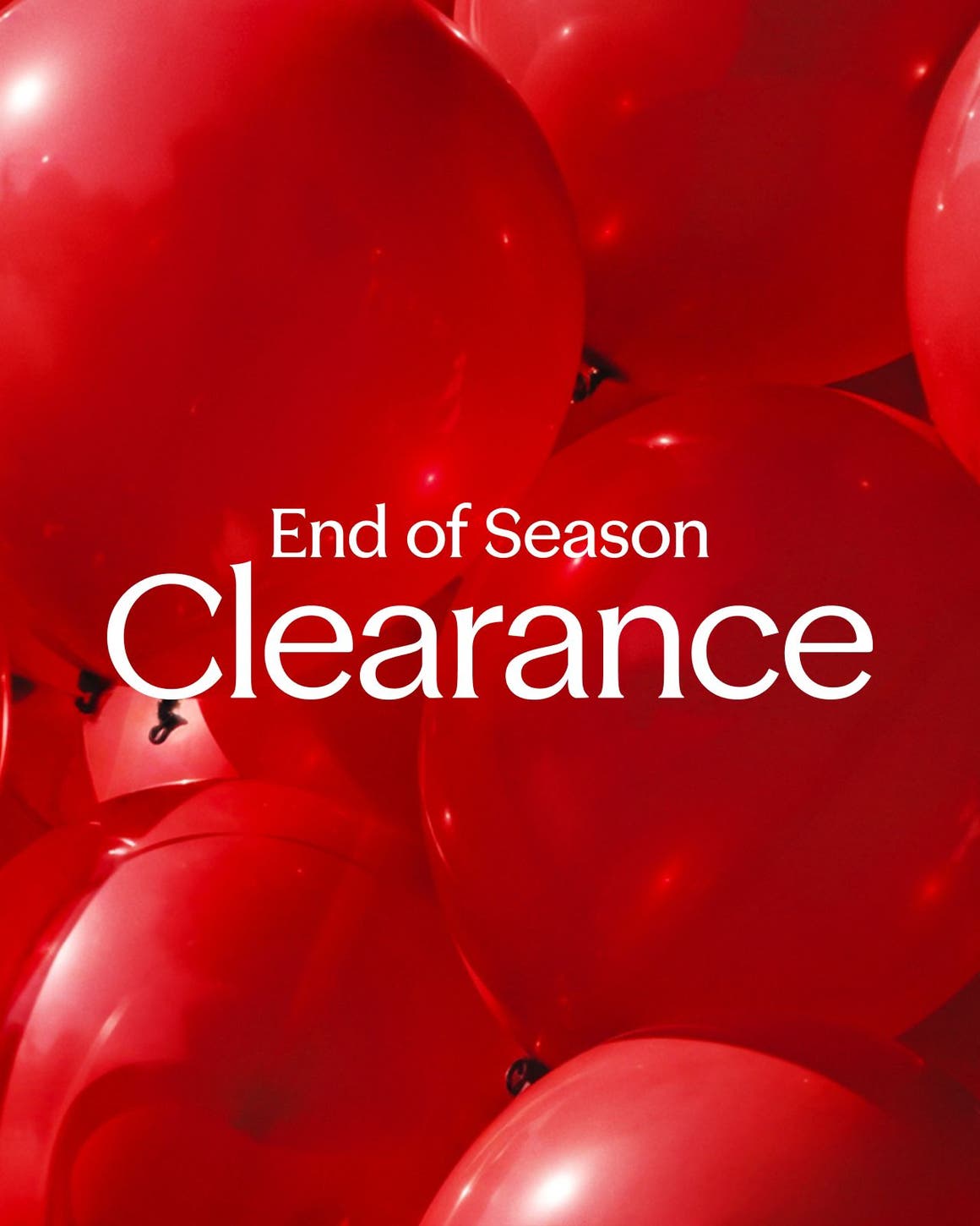 End-of-season clearance.