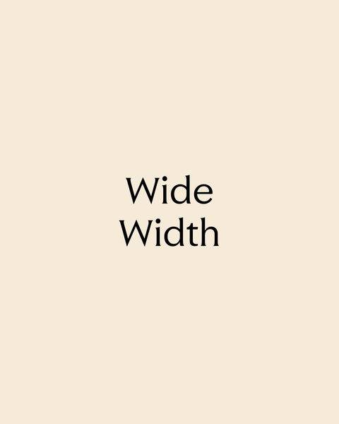 Wide Width text graphic.