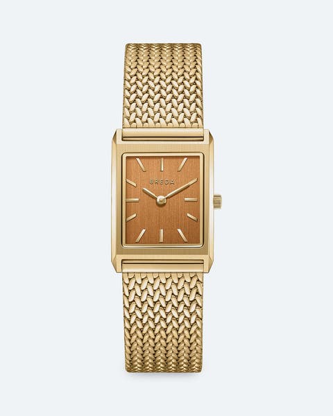 A gold watch.
