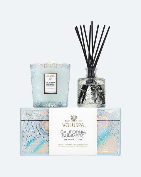 California Summers candle and diffuser set by Voluspa.
