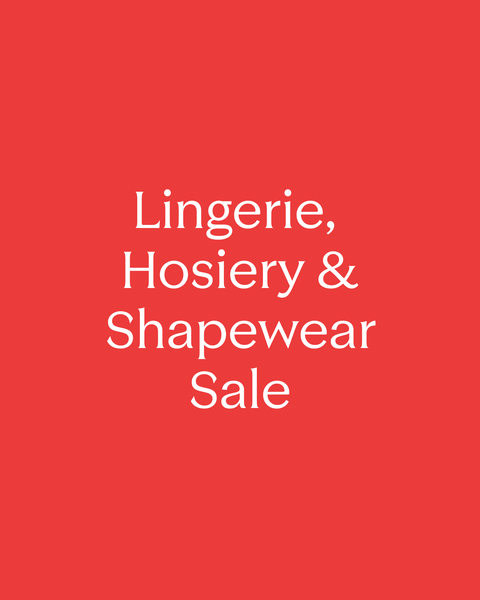 Lingerie, Hosiery & Shapewear Sale.