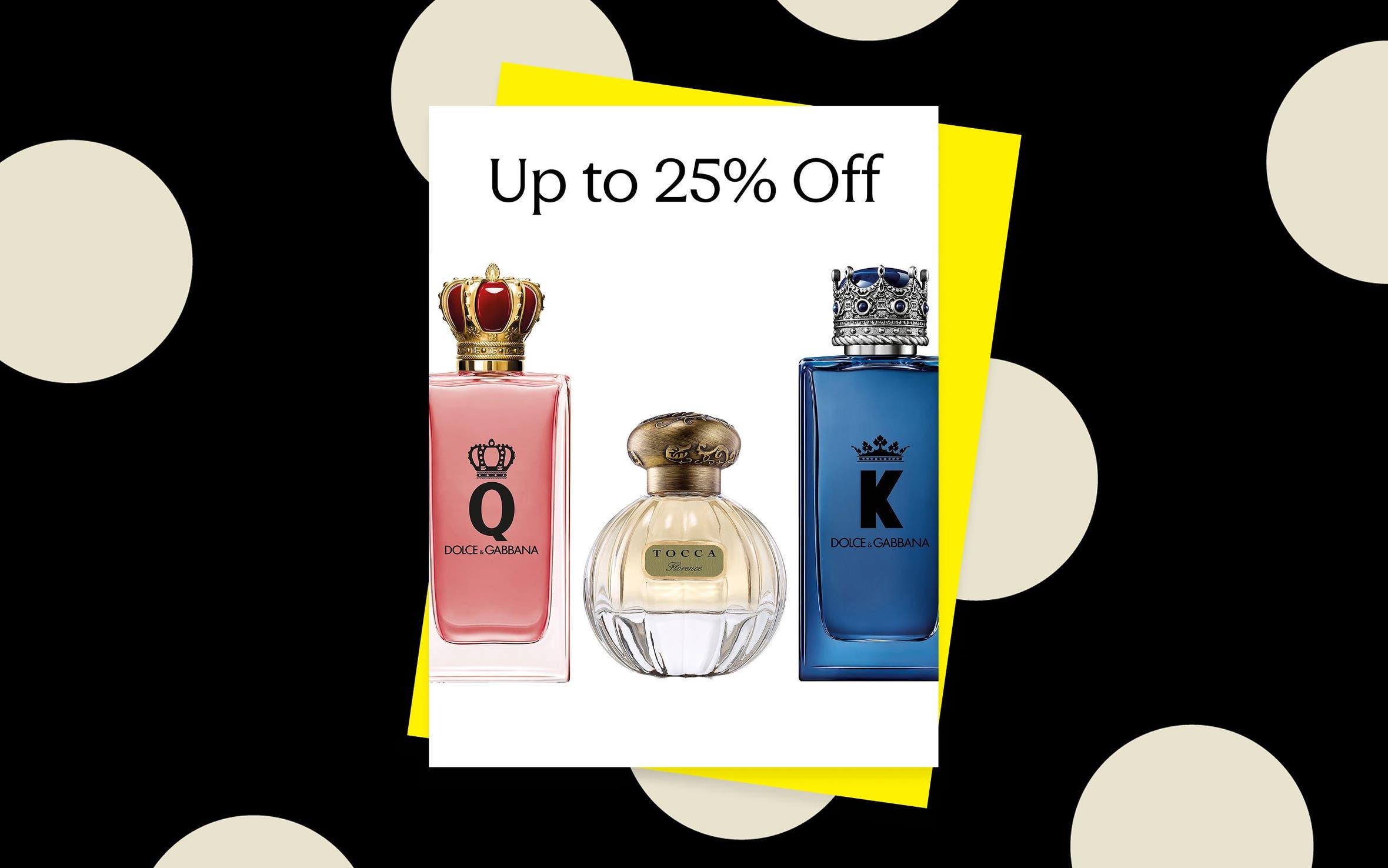 Three bottles of fragrance.