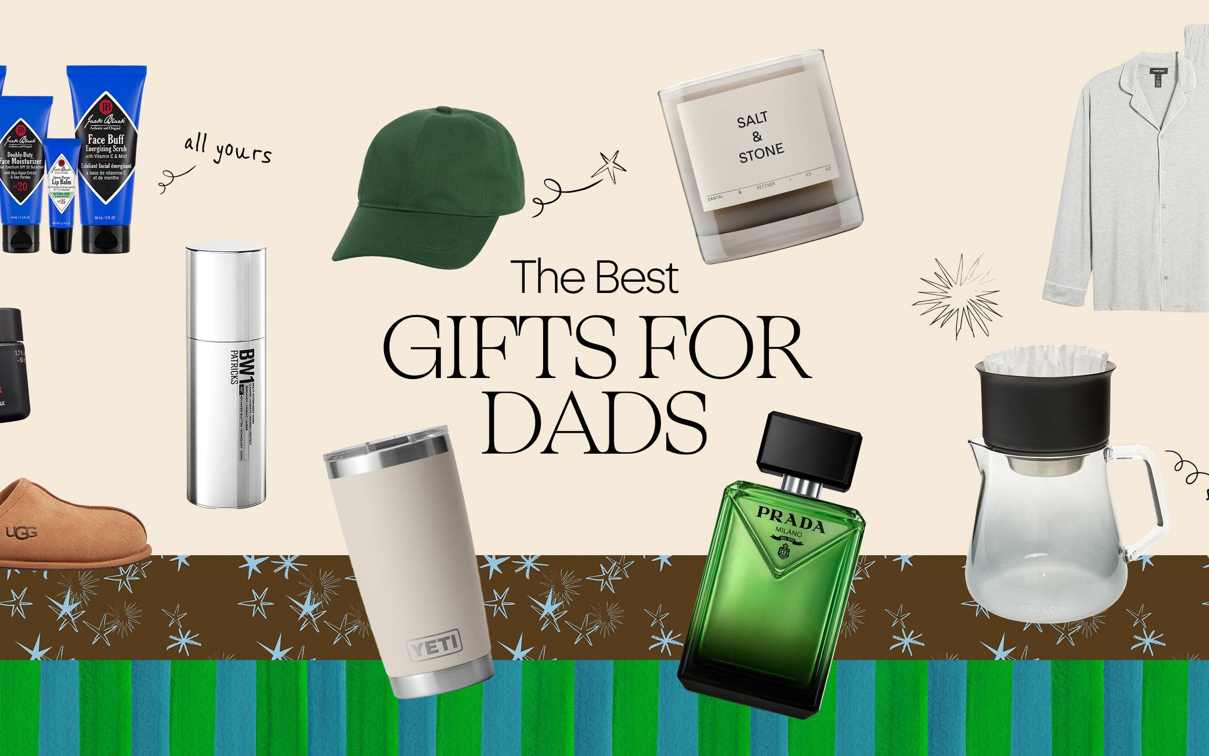 The best gifts for dads; a collage of Father's Day gifts.