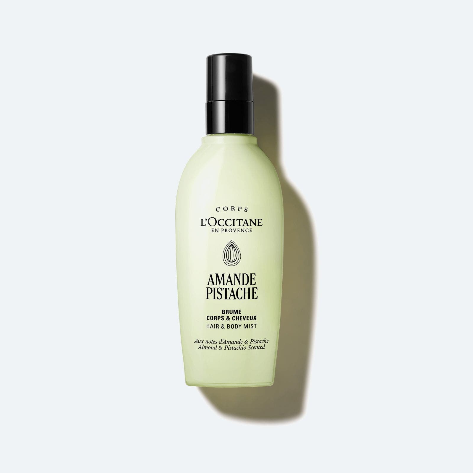 L'Occitane Almond Pistachio Hair & Body Mist.