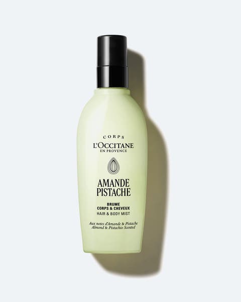 L'Occitane Almond Pistachio Hair & Body Mist.