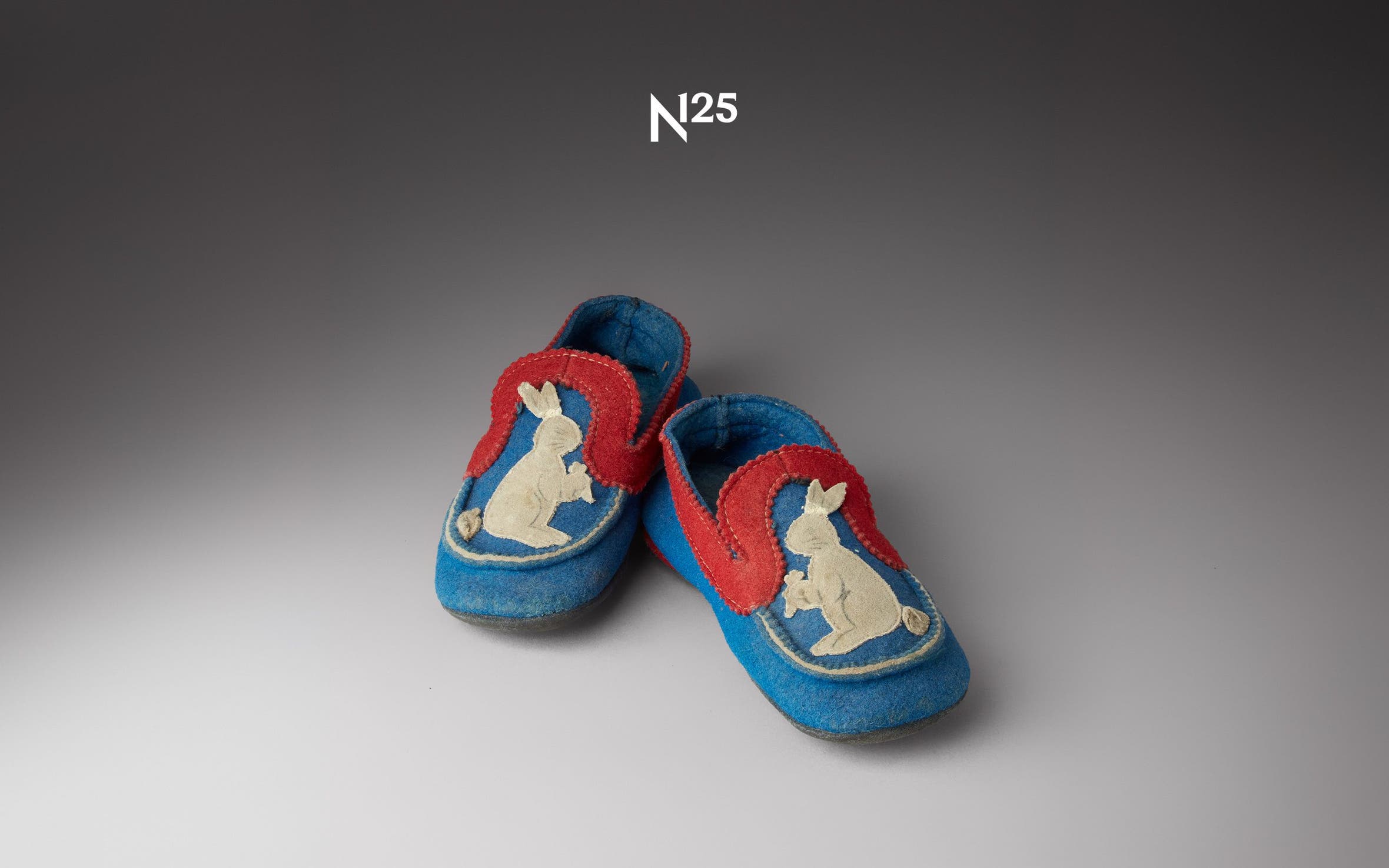 Felt children's shoes & boots, 1930s.