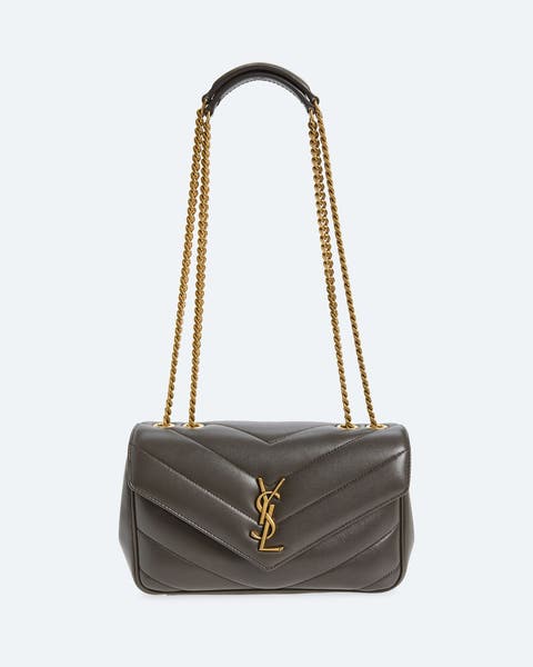 Grey handbag by Saint Laurent.