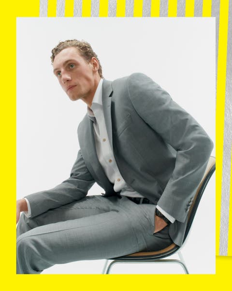 A man wearing a suit.