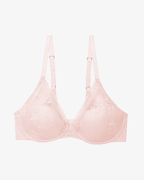 A lace plunge bra.