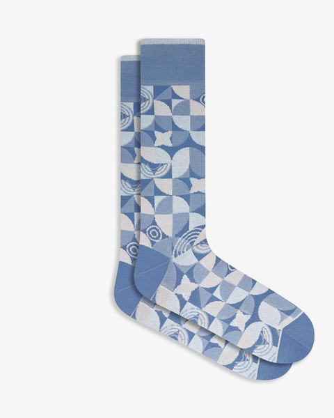 Bugatchi patterned dress socks.