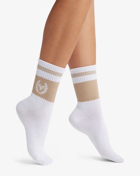Stems stripe crew socks.