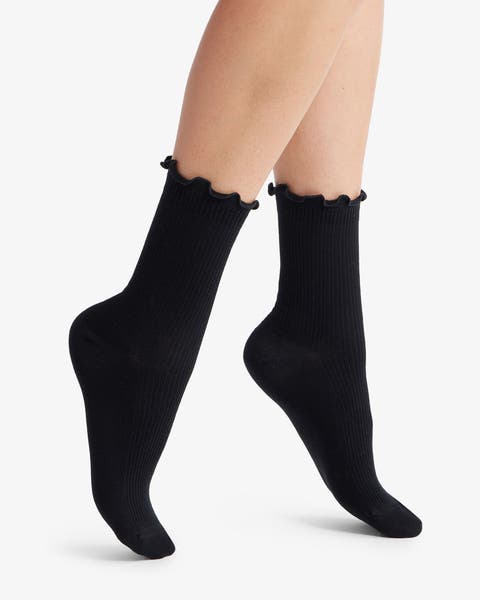 Nordstrom lettuce-edge crew socks.