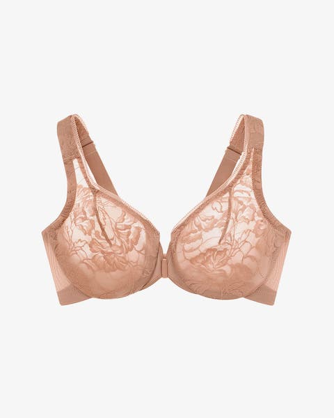 Glamorise stretch lace underwire bra.