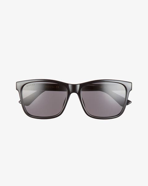Rectangular sunglasses.