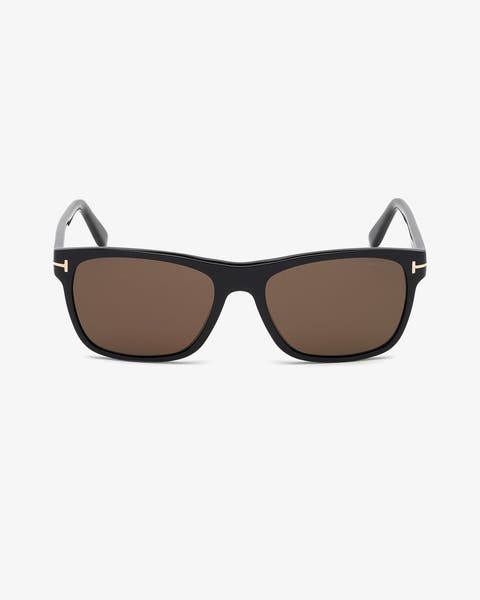 Rectangular sunglasses.