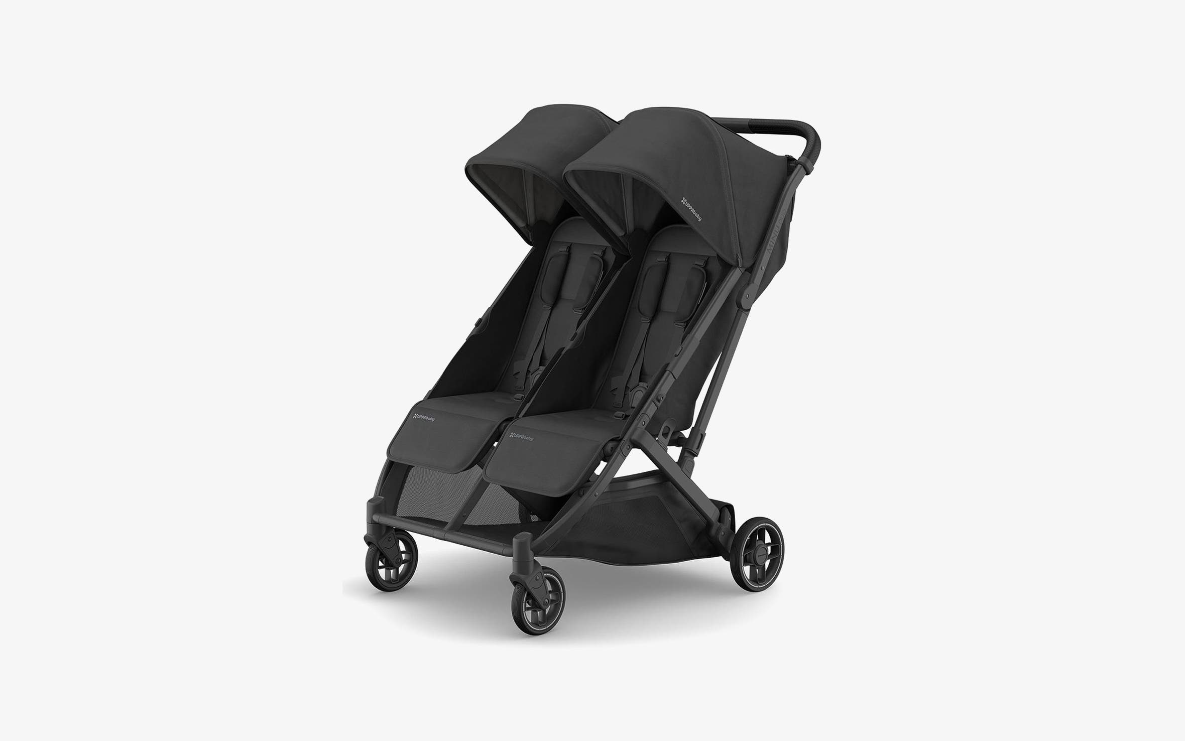 A Nuna double stroller. 