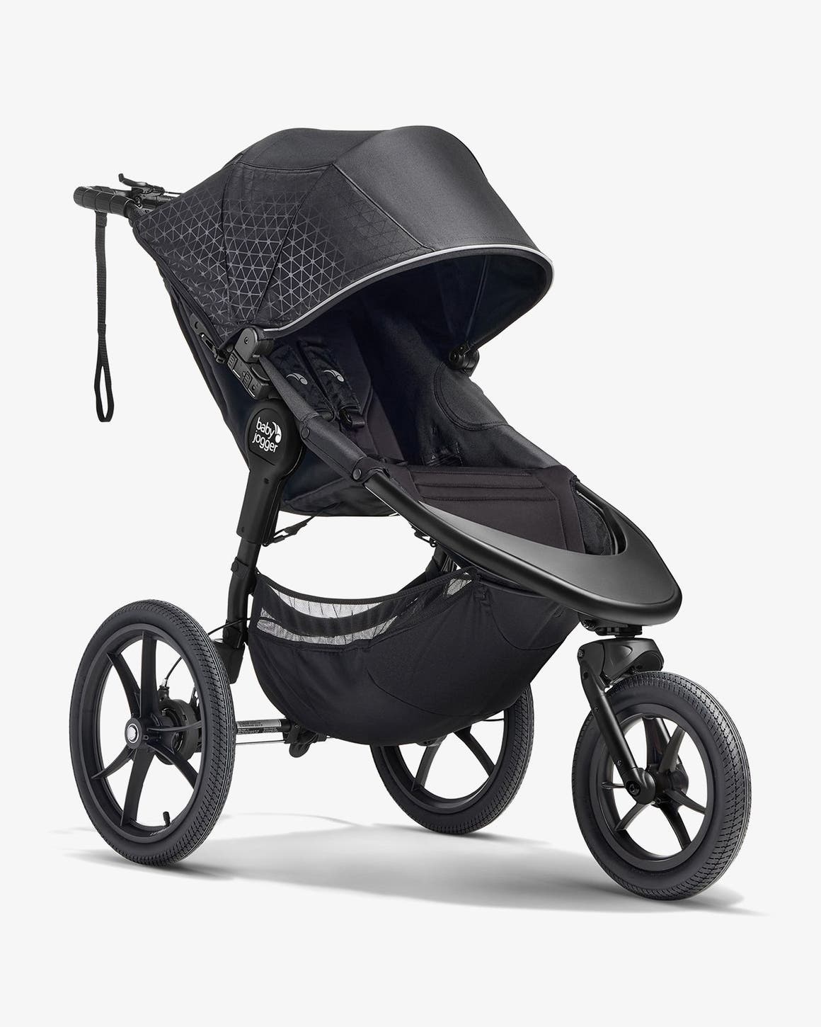 A Baby Jogger jogging stroller.