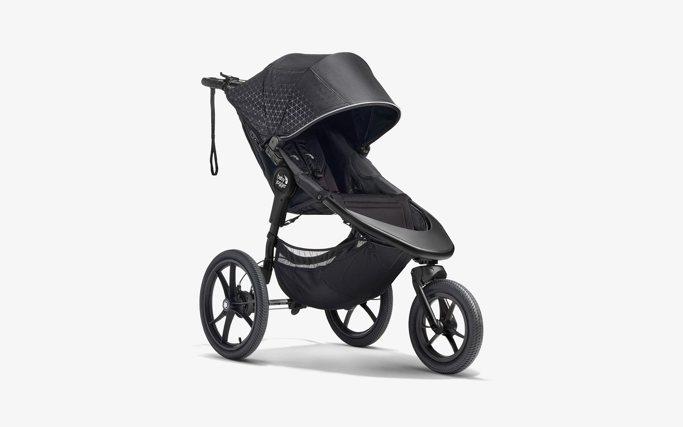 A Baby Jogger jogging stroller.