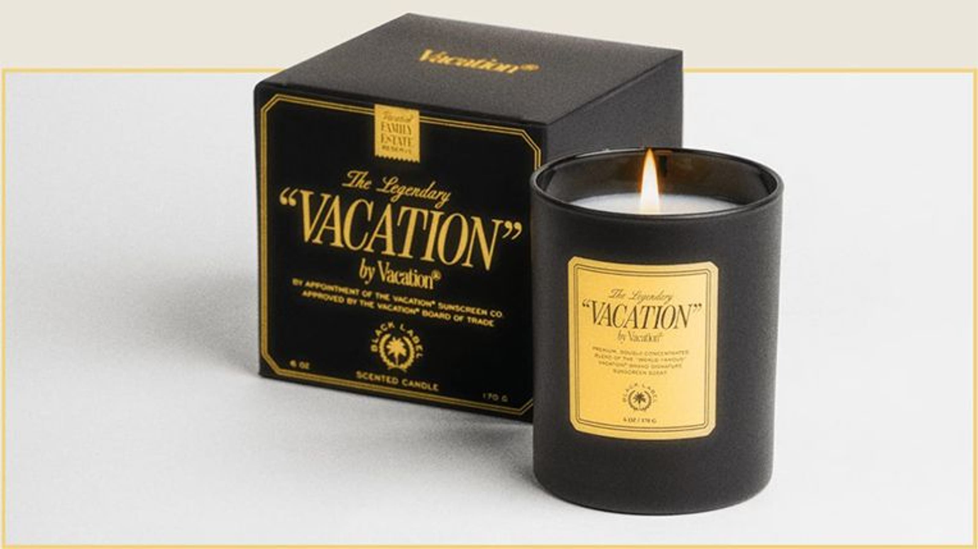 The Legendary "Vacation" by Vacation Black Label Scented Candle