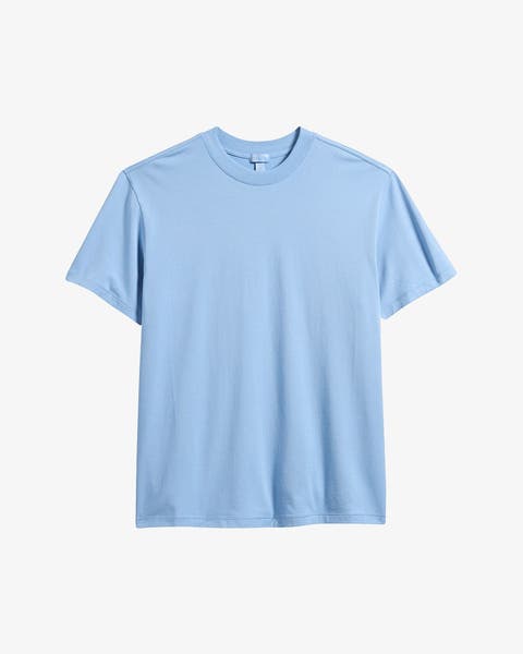 Baby blue tee.   