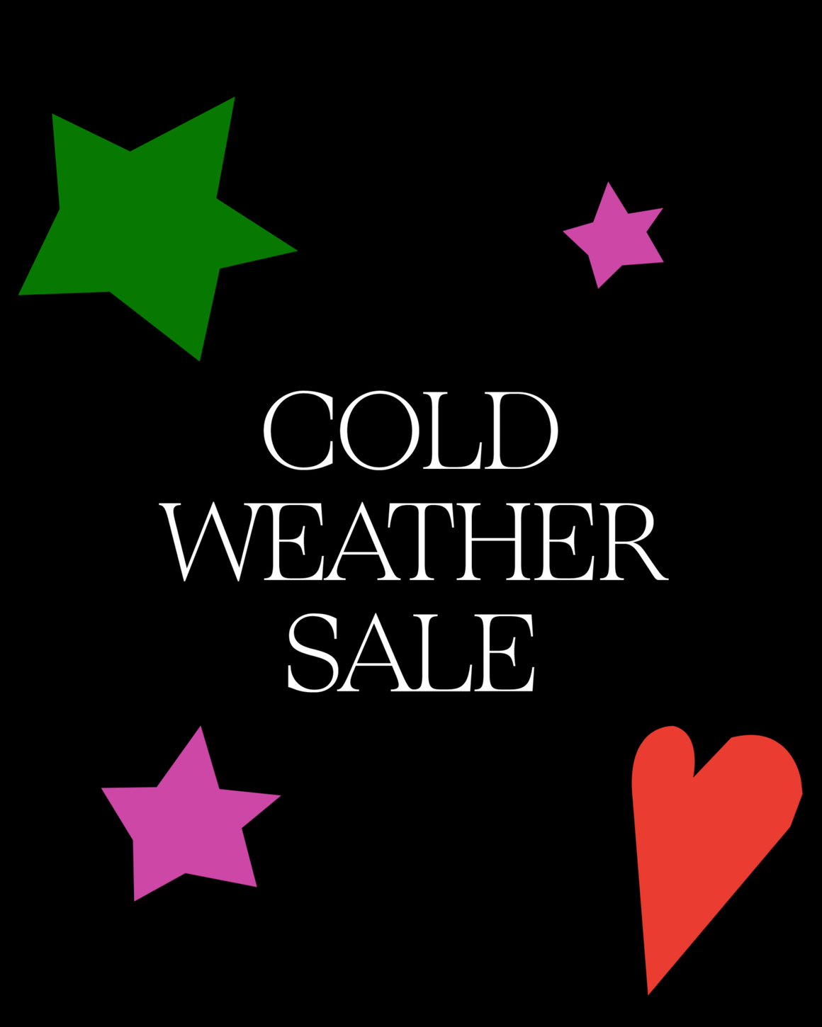 Black Friday Deals: cold-weather sale.