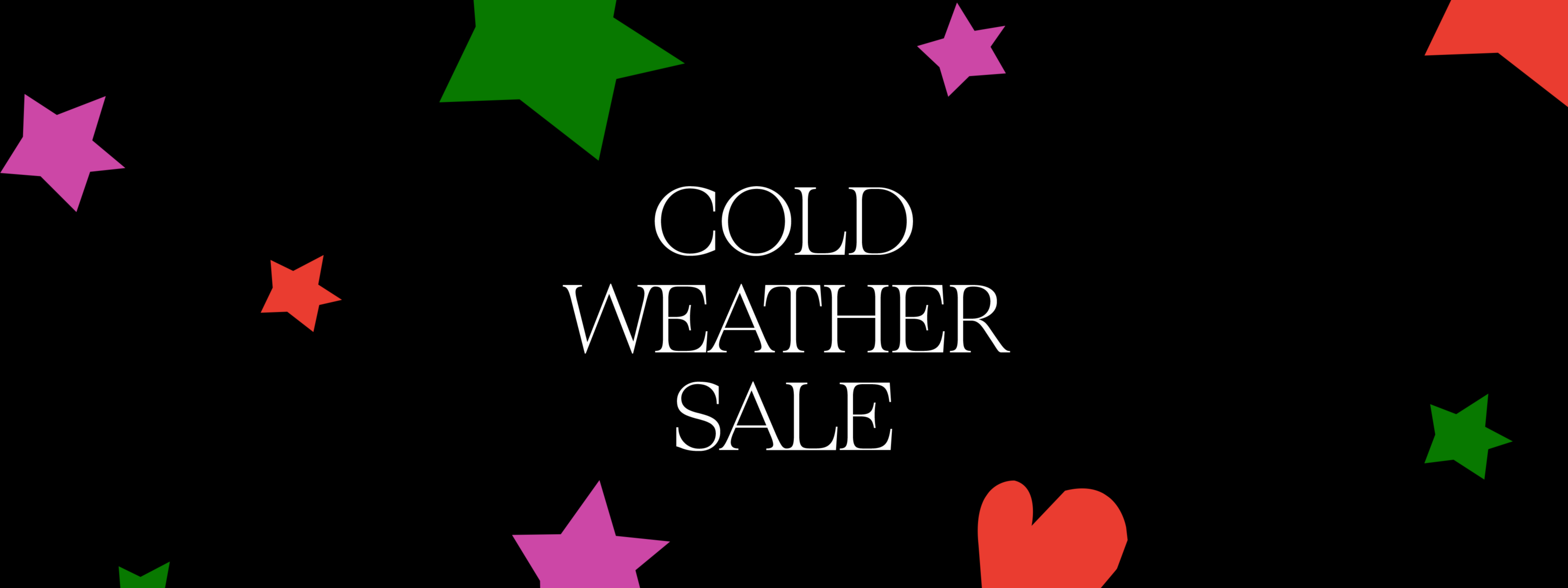 Black Friday Deals: cold-weather sale.