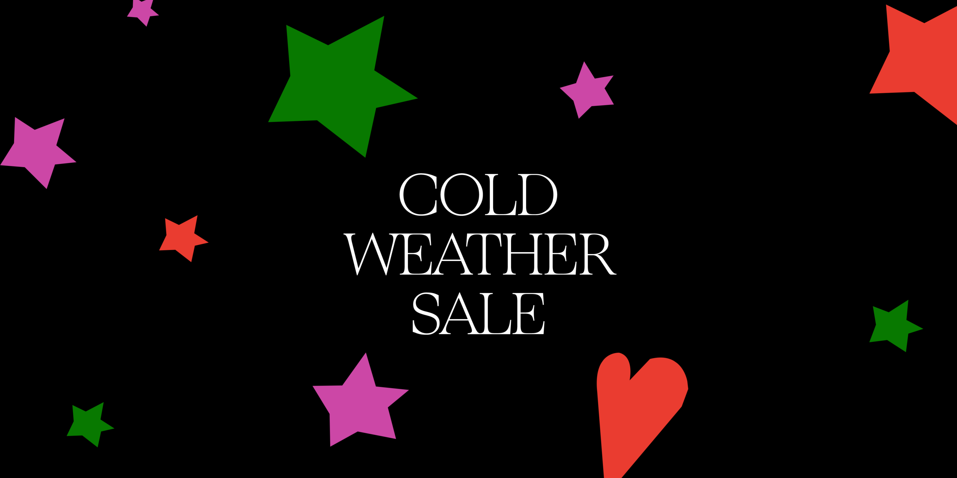 Black Friday Deals: cold-weather sale.