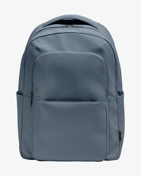 A grey backpack.
