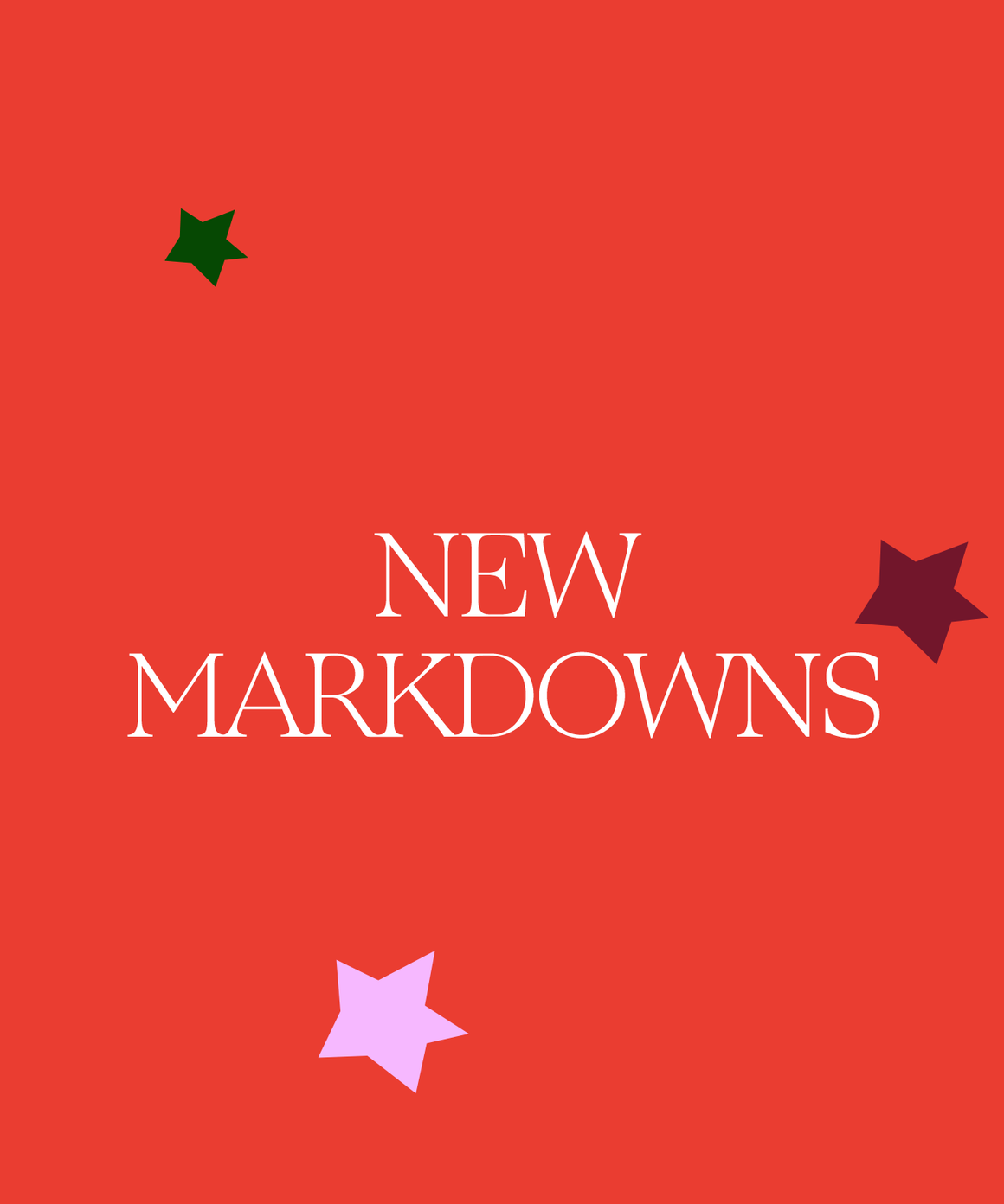 New markdowns.