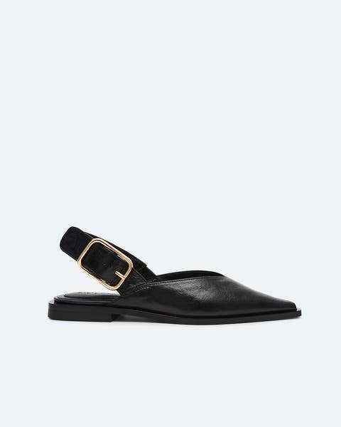 A black slingback