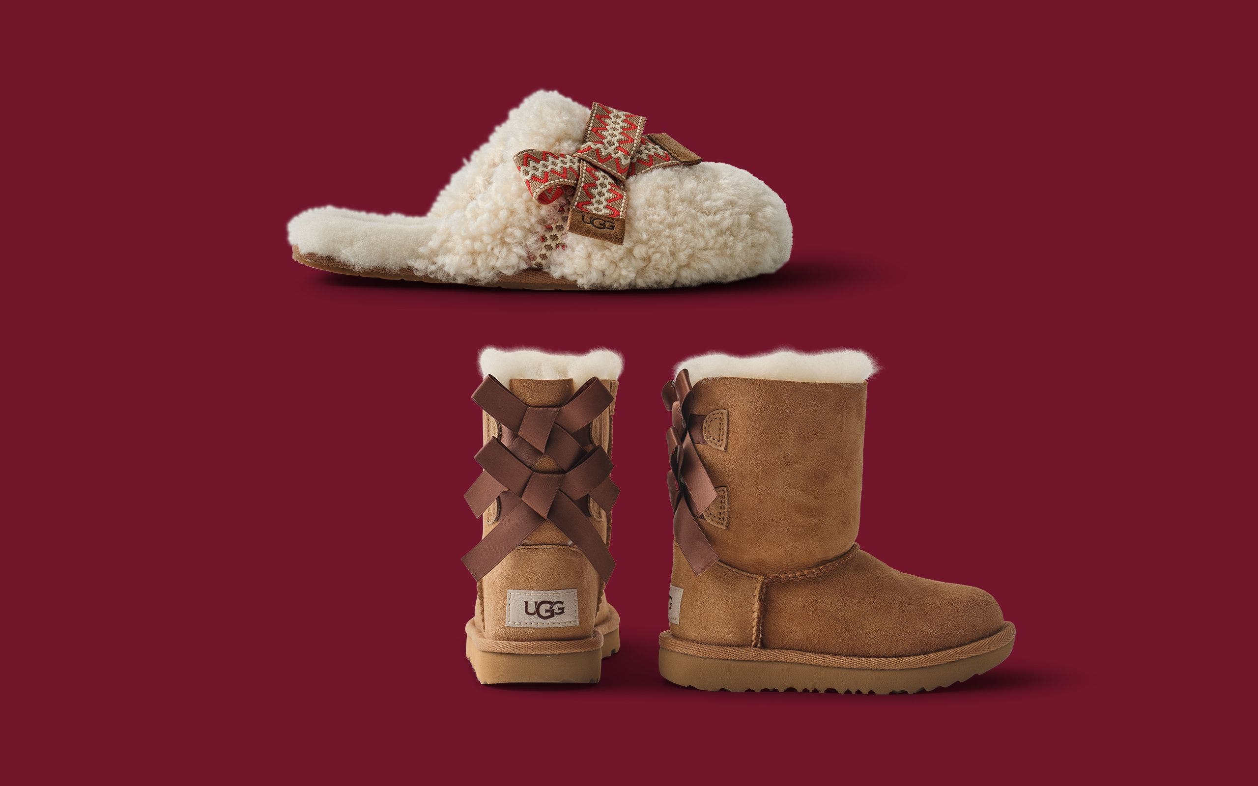 UGG slippers and boots.