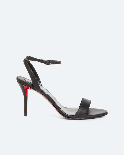 Ankle-strap sandals.