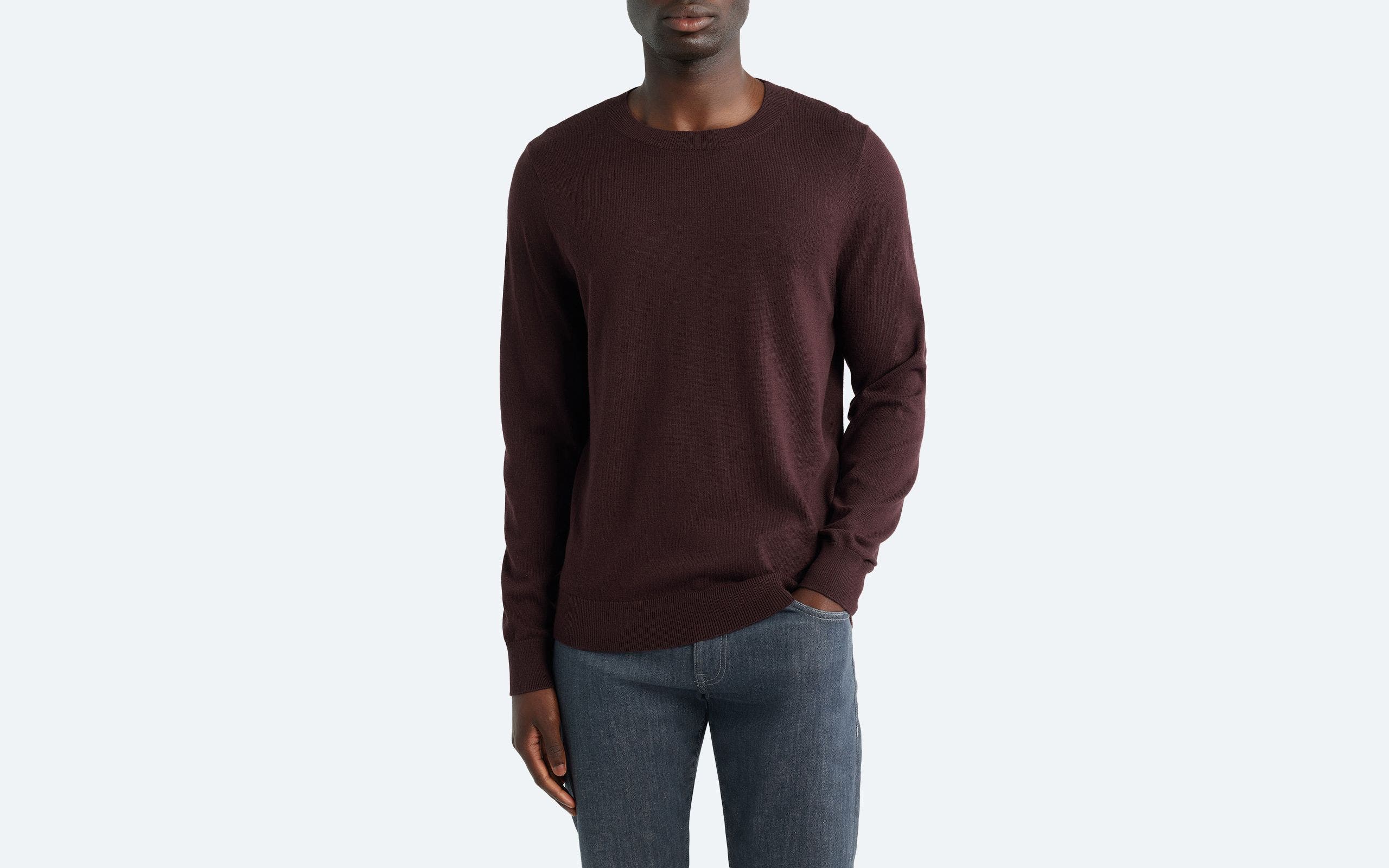 Man wearing a sweater.