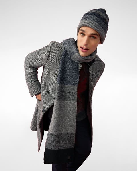 Men’s peacoats and overcoats.