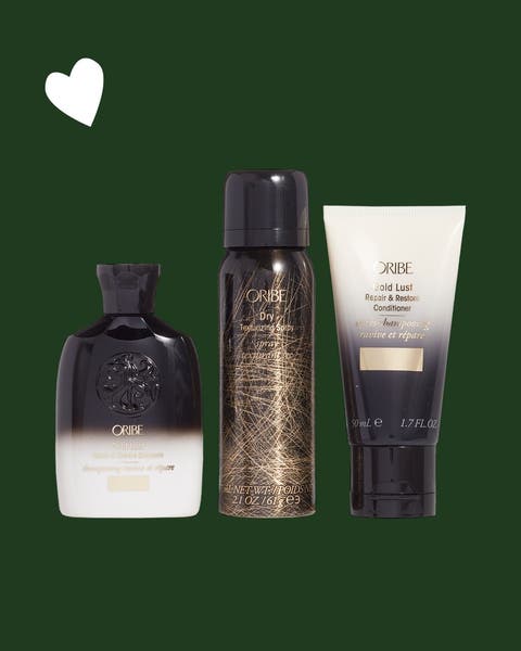 An Oribe hair care set.