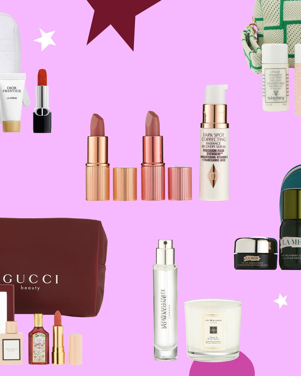 Beauty gifts with purchase.