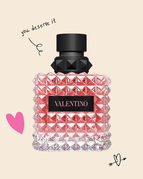 A bottle of Valentino perfume.