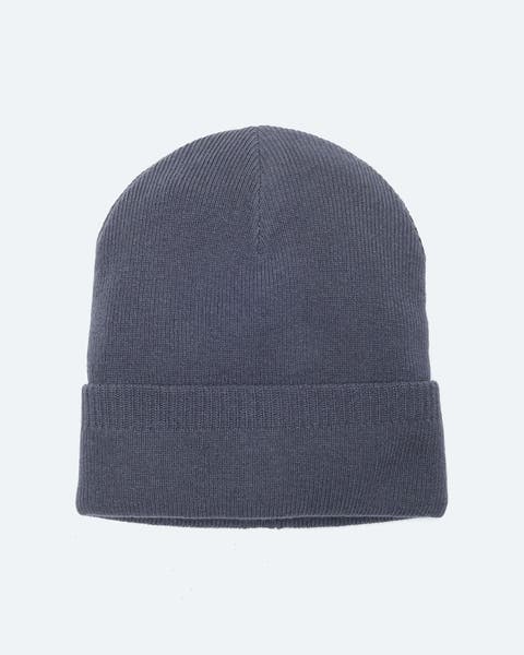 A grey knit hat.