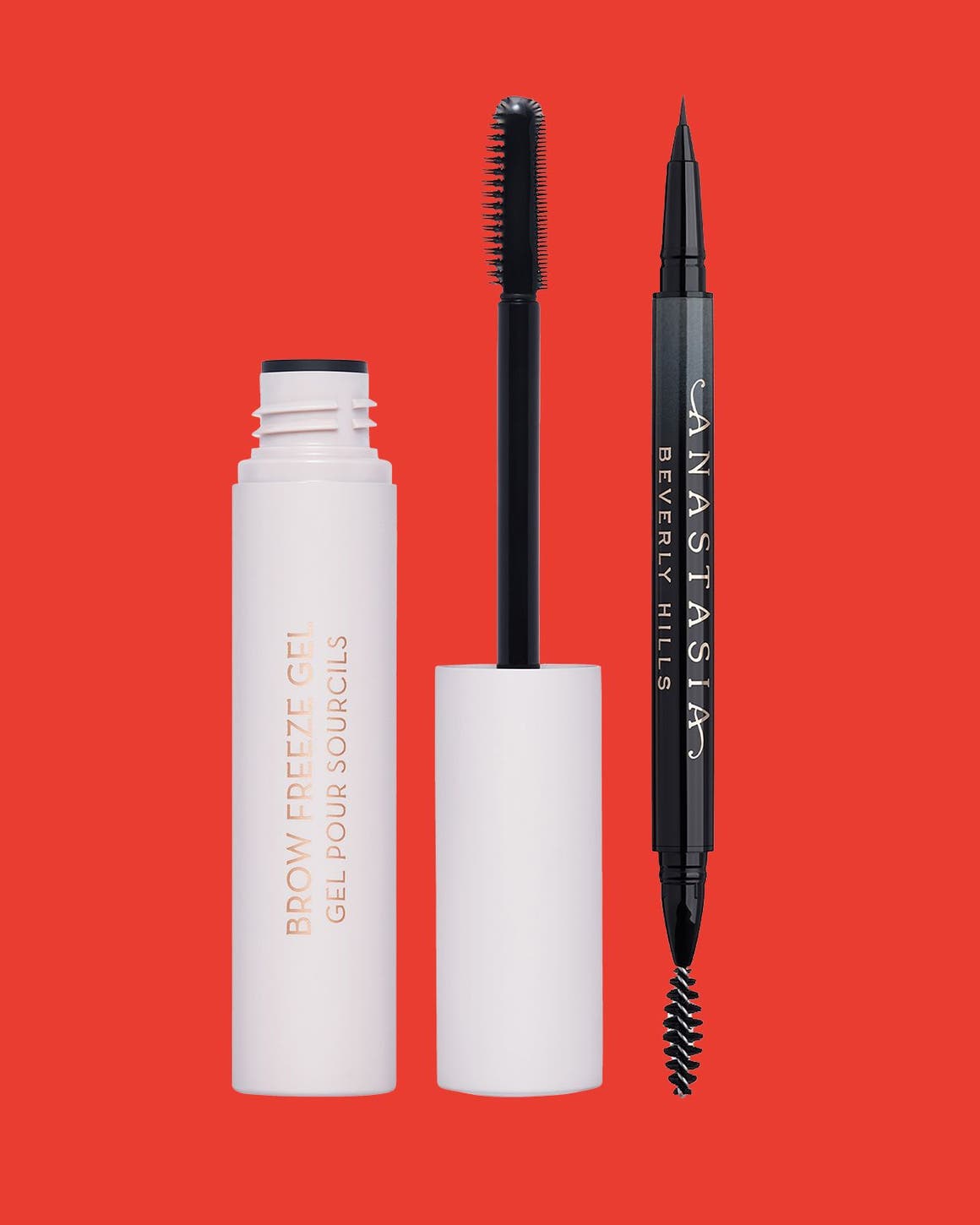 Two eyebrow makeup products.