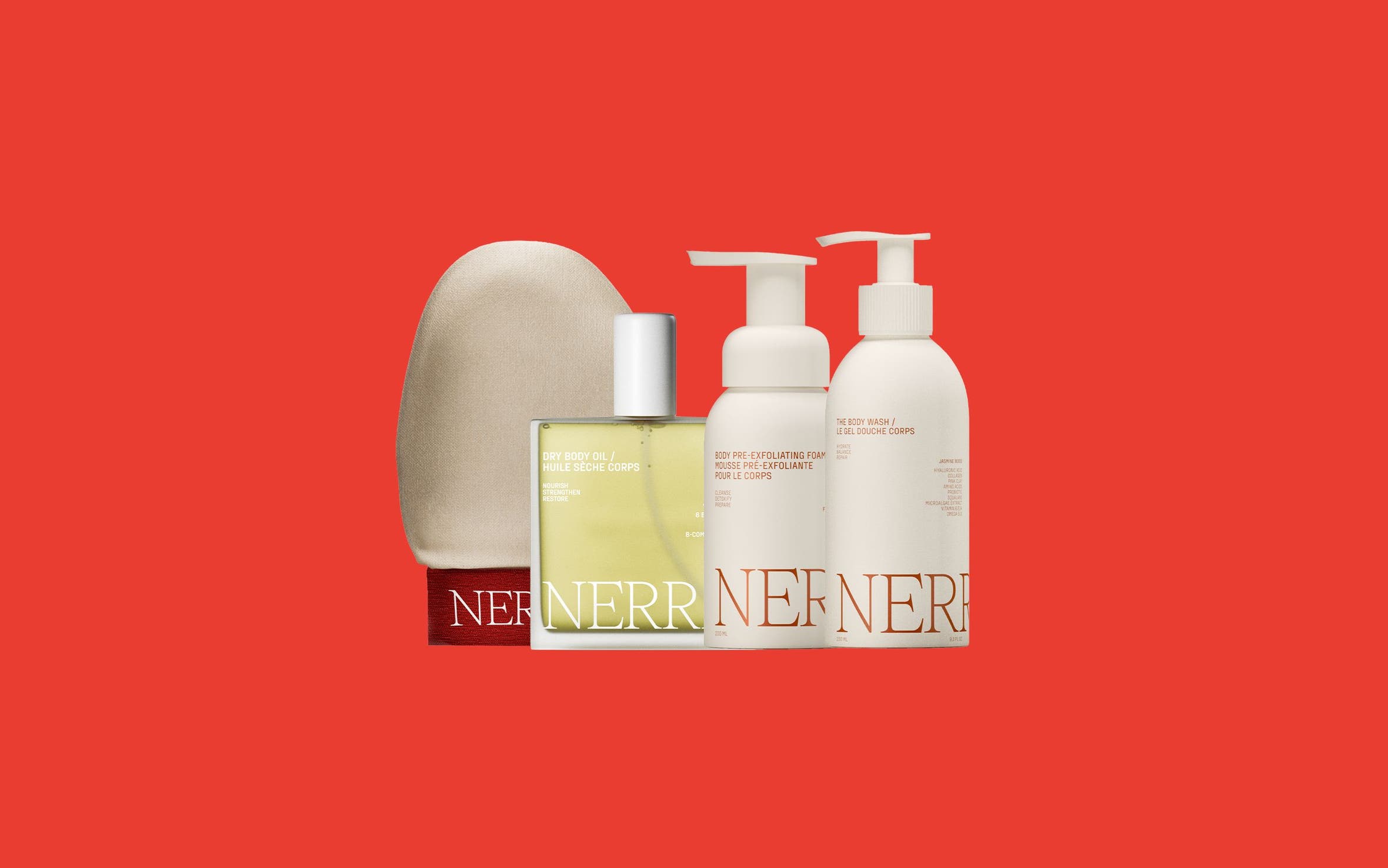 A NERRĀ body care set.
