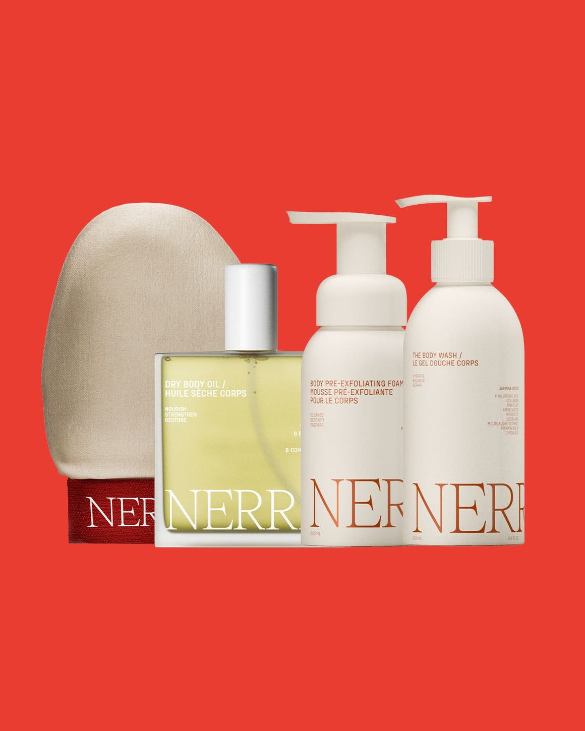 A NERRĀ body care set.