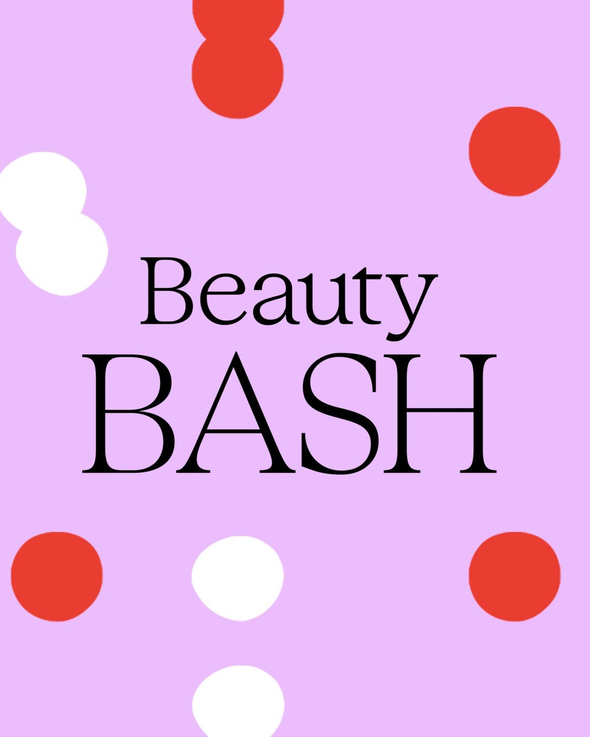 Beauty Bash: a collage of fragrance, makeup and skin care products.