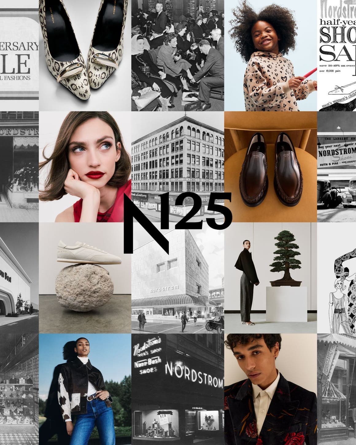 Celebrating 125 years: collage of Nordstrom images.