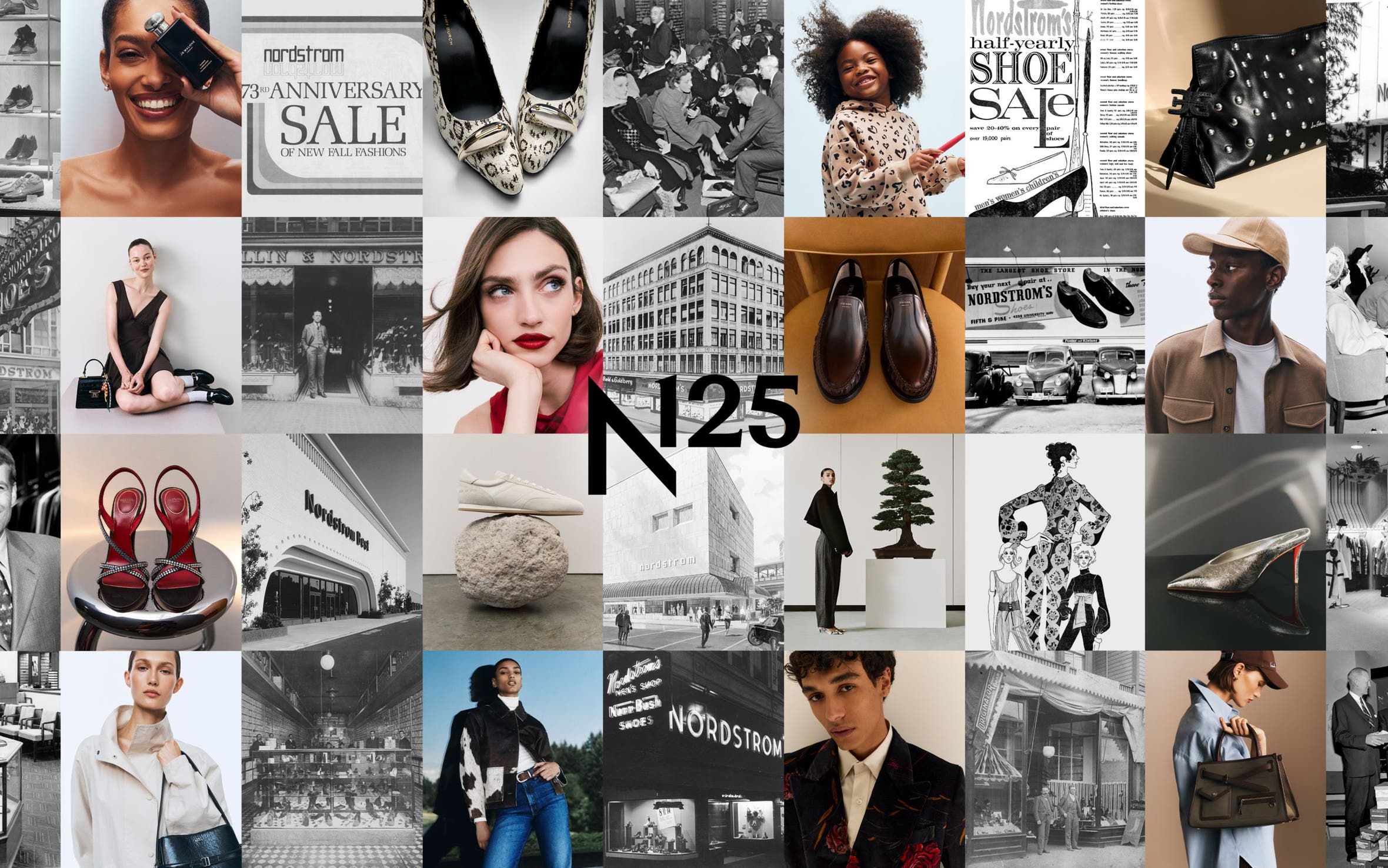 Celebrating 125 years: collage of Nordstrom images.