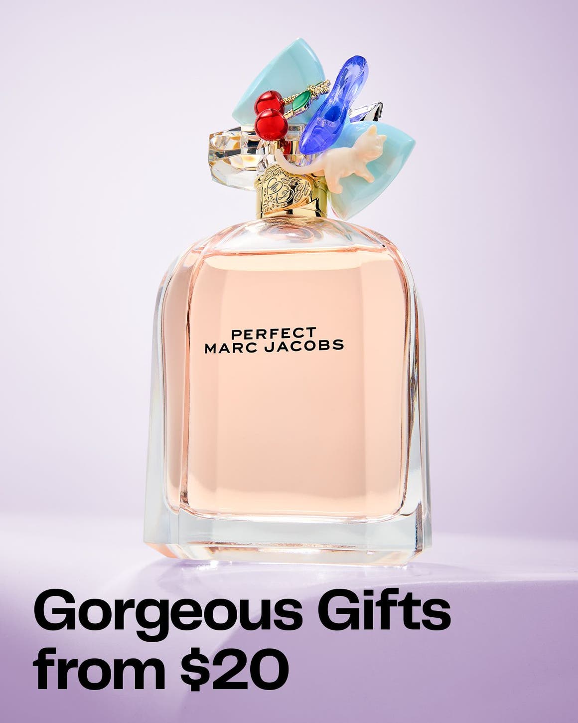Glowing gifts from $20. A bottle of perfume.