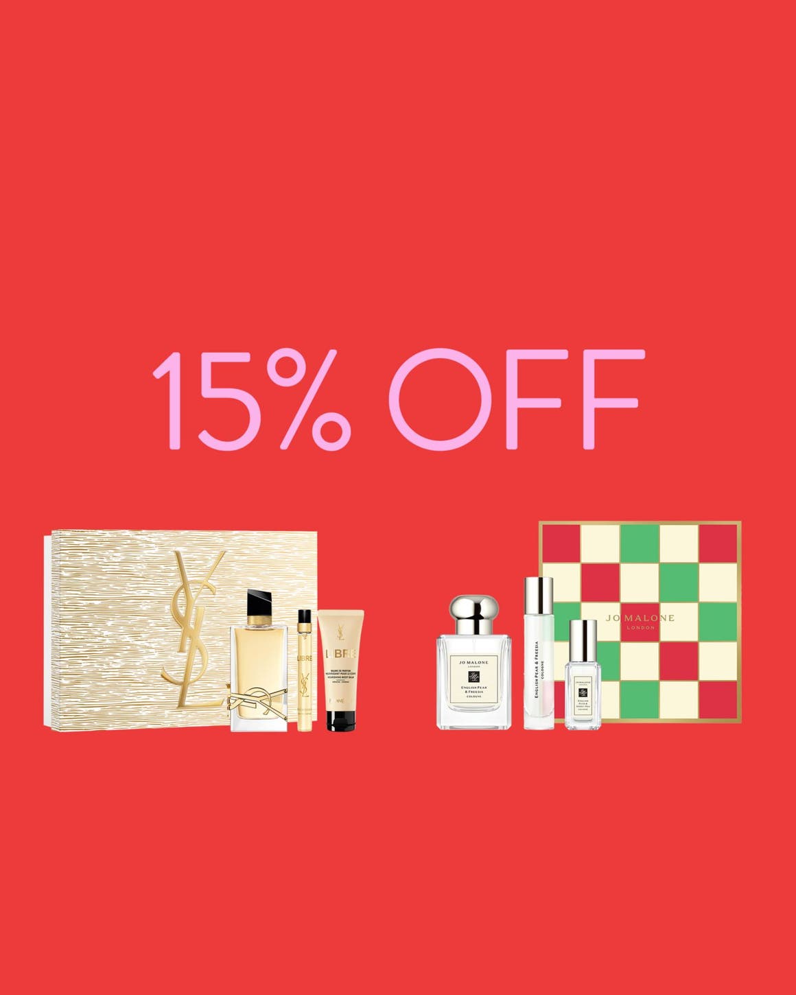 15% off fragrance and cologne gift sets. A selection of fragrance gift sets. 